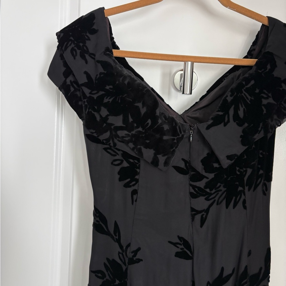 Elegant Black Floral Dress